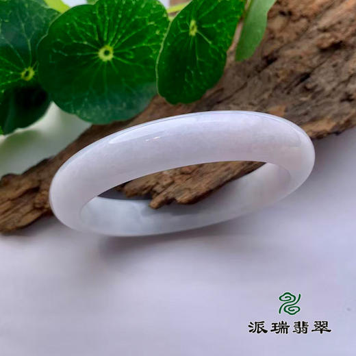 派瑞翡翠 翡翠手镯 糯种 白色 商品图0
