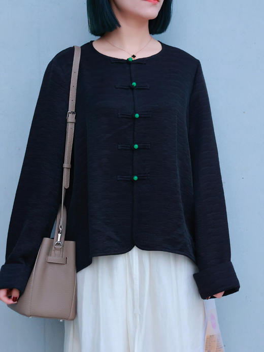 【抖音专属】新中式上衣（25810142-京元） 商品图5