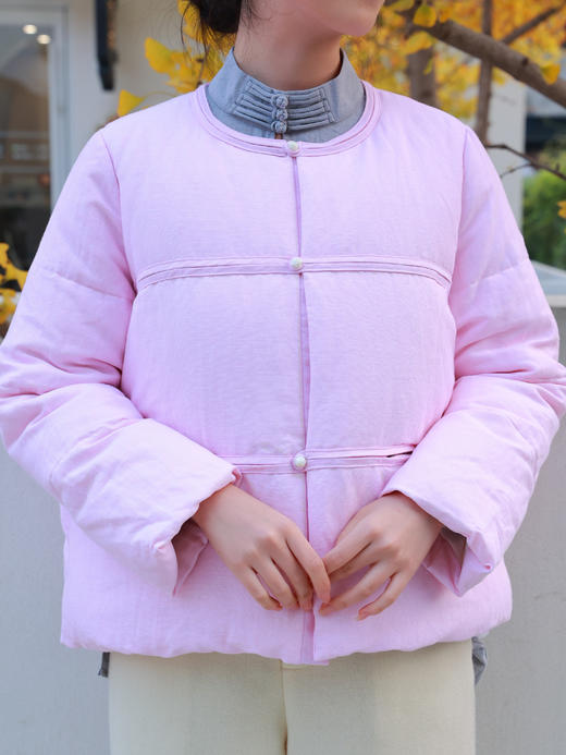 【抖音专属】新中式羽绒服（25803167觅喜-高定款） 商品图6