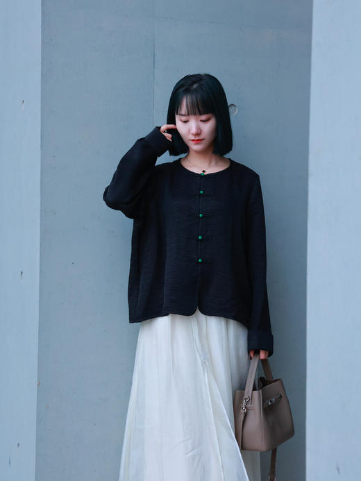 【抖音专属】新中式上衣（25810142-京元） 商品图2