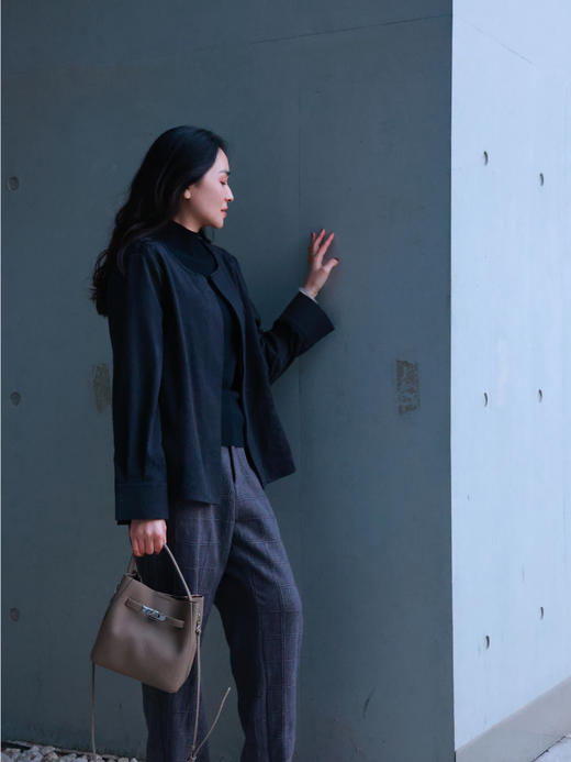 【抖音专属】新中式衬衣（25810262-黛色） 商品图1