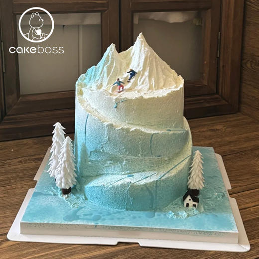 【私人订制】滑雪主题系列水果奶油生日蛋糕 商品图2