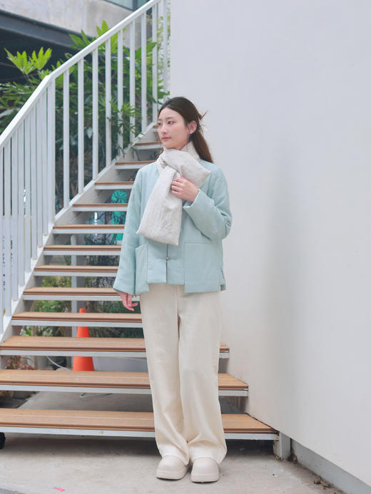 【抖音专属】新中式棉服（24802211-天缥） 商品图1