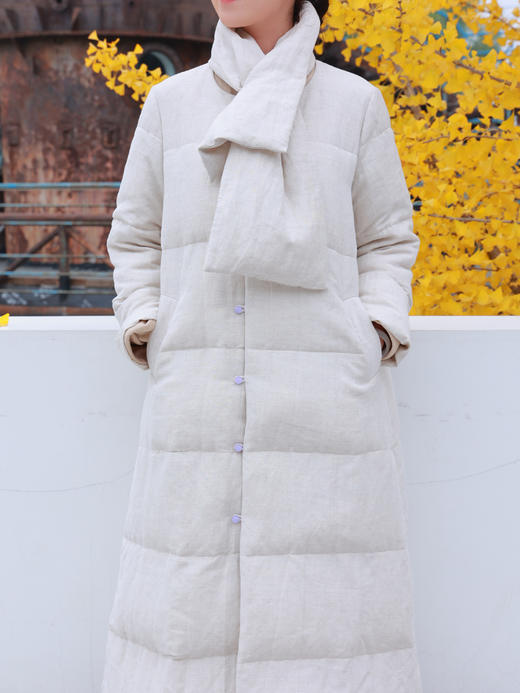 【2026东衣作】新中式长款羽绒服（25803168梵叶-高定款） 商品图8