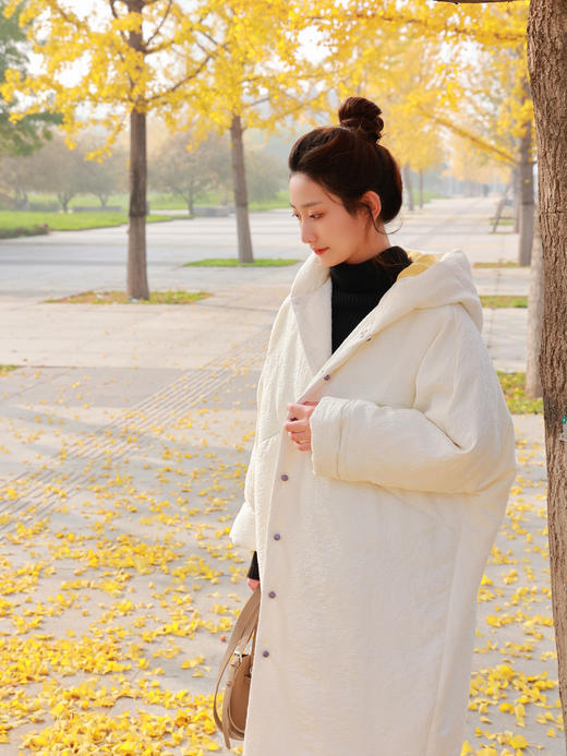 【2026东衣作】新中式羽绒服（21803054B-1凝脂-奢定款） 商品图4