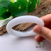 派瑞翡翠 翡翠手镯 糯种 白色 商品缩略图1