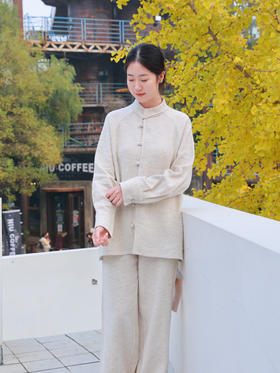 【2026东衣作】新中式衬衣+直筒裤（25810201+25709295-染心-结缘款）