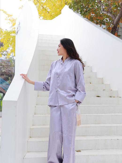 【抖音专属】新中式外套（25805191紫藤-设计师） 商品图3