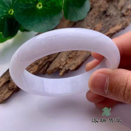 派瑞翡翠 翡翠手镯 糯种 白色 商品图1