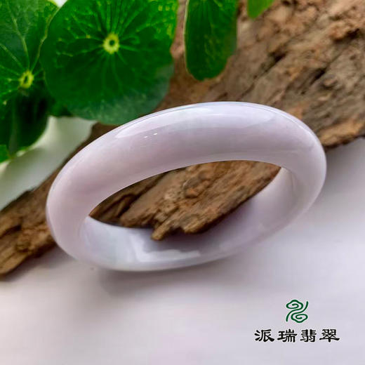 派瑞翡翠 翡翠手镯 糯种 浅紫 商品图0