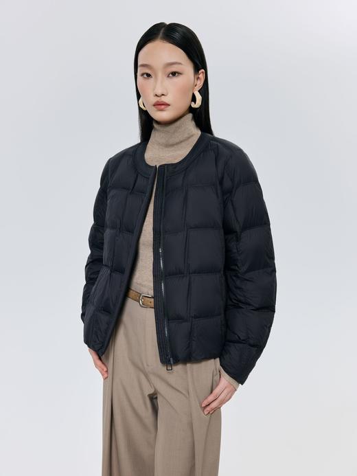 臣禾	【方格羽绒】小个子圆领羽绒服 90白鸭绒	JZ254070375 商品图9