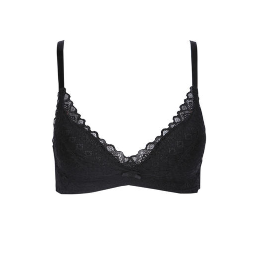 都市丽人内衣中厚蕾丝二排扣无钢圈3/4杯常规文胸LB316A 商品图1