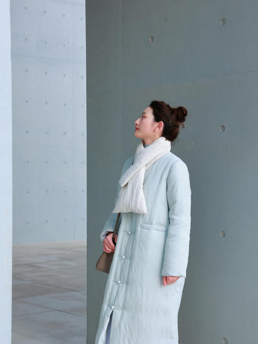 【2026东衣作】新中式长款羽绒服（25803267余白） 商品图2