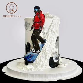 【私人订制】滑雪主题系列水果奶油生日蛋糕