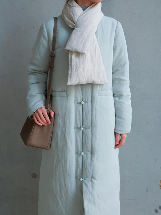 【2026东衣作】新中式长款羽绒服（25803267余白） 商品图5