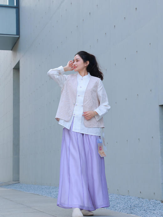 【2025门店同款】新中式马甲（25804265-弗肯红-结缘款） 商品图1