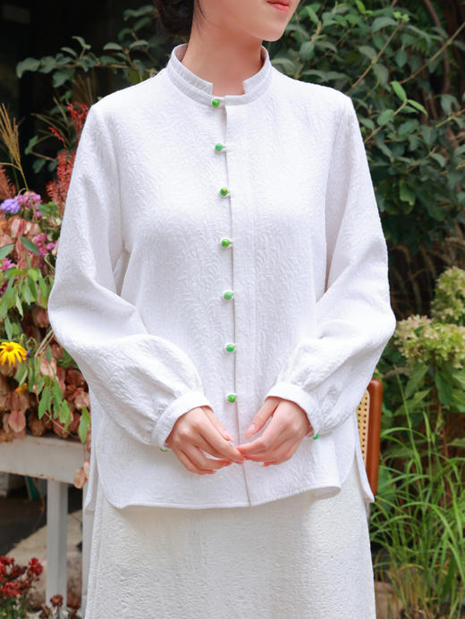 【2026东衣作】新中式衬衣（25810255知白-结缘款） 商品图7