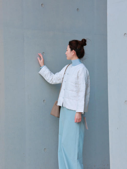 【抖音专属】棉服（23802519L-汉白玉 商品图1