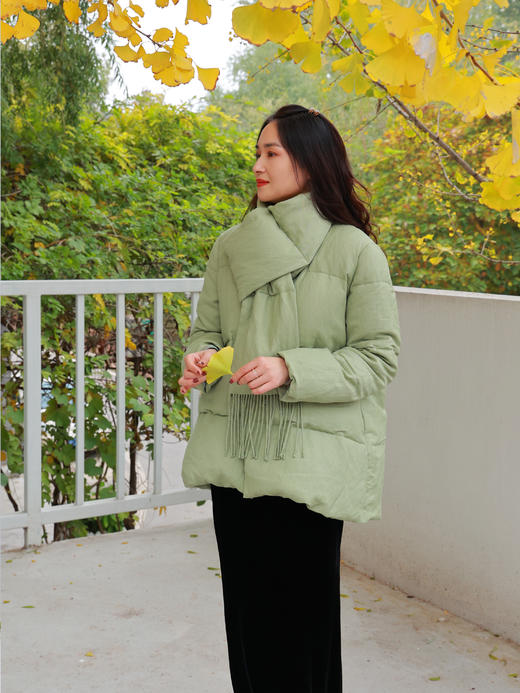 【2026东衣作】新中式羽绒服（25803272青柠） 商品图2