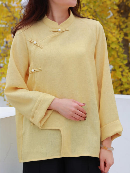 【抖音专属】新中式上衣（25810263-松花） 商品图6