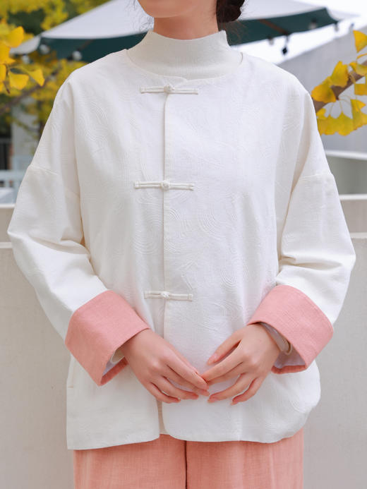 【抖音专属】新中式外套（25805190-山矾） 商品图6