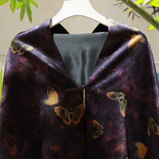 【2026东衣作】新中式披肩（25811385凝夜紫-高定款） 商品图1