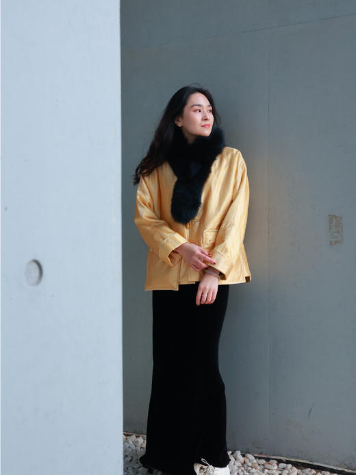 【抖音专属】新中式棉服（25802179金喜-高定款) 商品图0