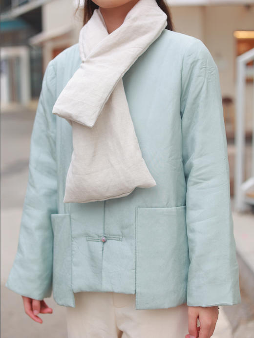 【抖音专属】新中式棉服（24802211-天缥） 商品图4