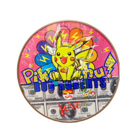 《大富豪系列粉色坐拥金山》版画