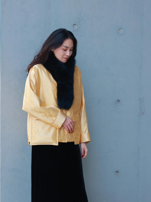 【抖音专属】新中式棉服（25802179金喜-高定款) 商品图1