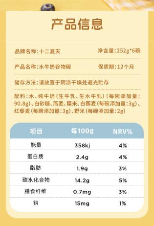 spp 十二夏天谷物碗水牛奶口味礼盒 商品图5