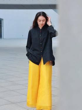 【2026东衣作】新中式衬衣（24810009祥云(黑)-设计师）