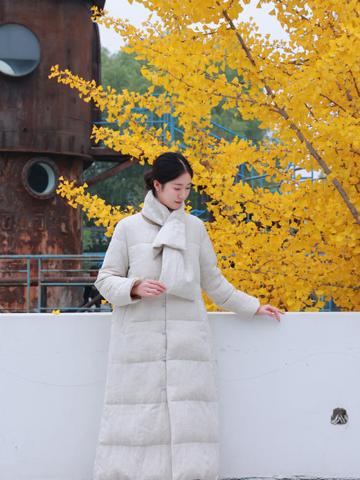 【2026东衣作】新中式长款羽绒服（25803168梵叶-高定款） 商品图7