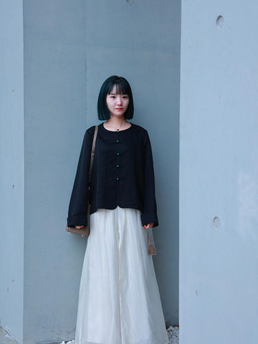 【抖音专属】新中式上衣（25810142-京元） 商品图3