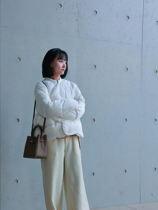 【抖音专属】短款羽绒服（21803044-晨雾） 商品图3