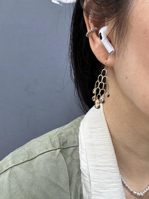 SpoiledBrat Jewelry Chandelier系列 | 香槟晶吊灯耳环 商品图1