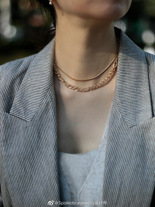 SpoiledBrat Jewelry编织麻花系列 | 珍珠项链 商品图3