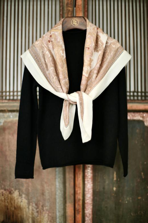 盛唐牡丹 | Paisley纹羊绒方巾[特价品] 商品图1