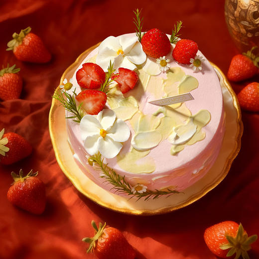 【印象玫瑰】玫瑰草莓希腊酸奶 商品图1