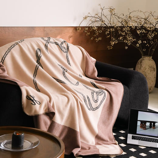 【换季出清】自然醒老钱风爱马仕风双面绒毛毯国王小马系列MT 商品图1