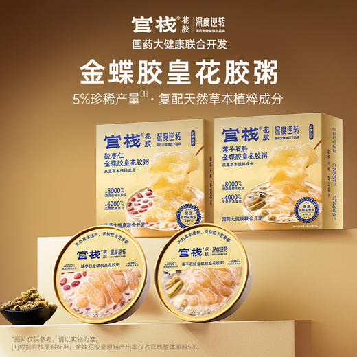 【限时特惠】官栈×深度逆转金蝶花胶粥（258g/碗） 商品图1