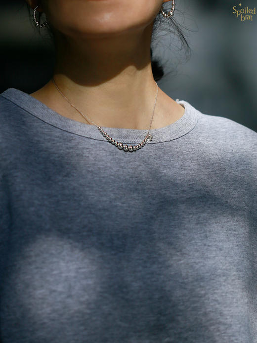 SpoiledBrat Jewelry金银豆豆系列 | 纯银豆豆项链 商品图1