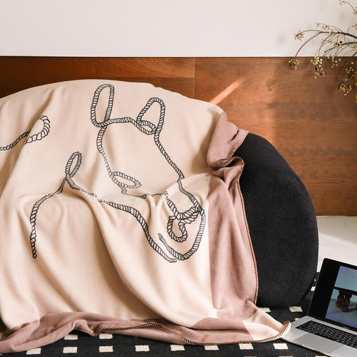 【换季出清】自然醒老钱风爱马仕风双面绒毛毯国王小马系列MT 商品图8