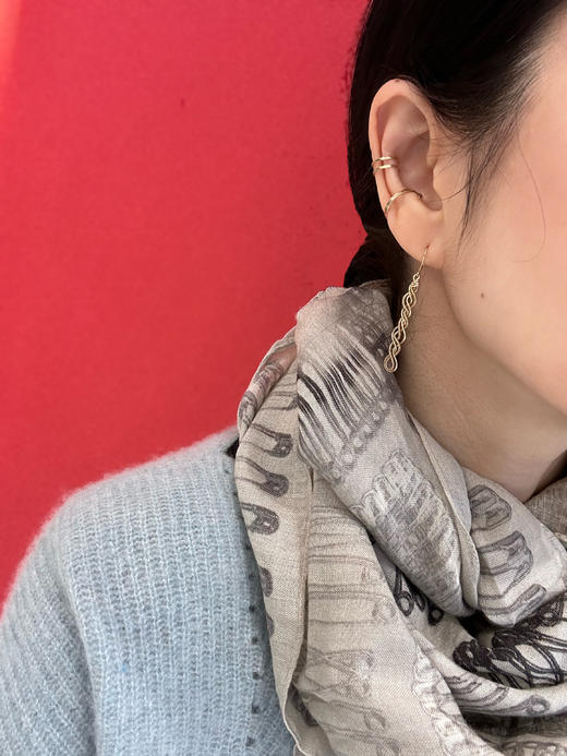 SpoiledBrat Jewelry编织麻花系列 | 注金耳环 商品图2