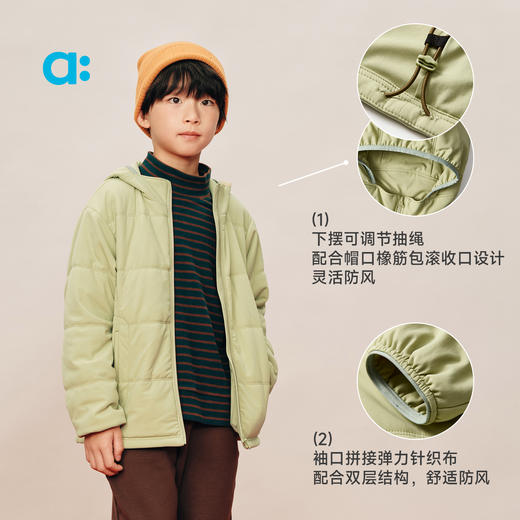 【冬Vol.3】allblu幼岚【羽裳云衣】连帽棉服儿童外套25冬新款A类保暖男女童ZY 商品图4