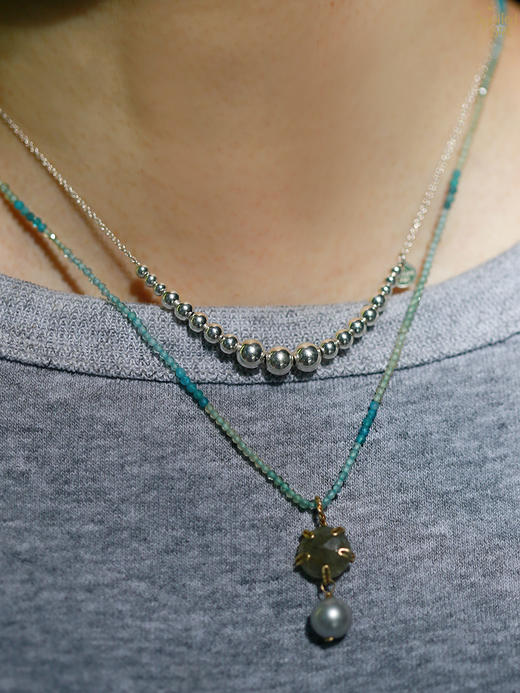 SpoiledBrat Jewelry金银豆豆系列 | 纯银豆豆项链 商品图3