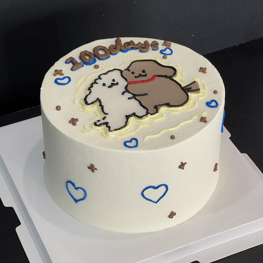 蛋糕定制—贴贴小狗 商品图1