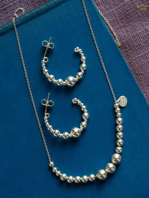 SpoiledBrat Jewelry金银豆豆系列 | 纯银豆豆项链 商品图2