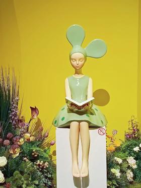 然女孩《思》薄荷绿波点-1.2米