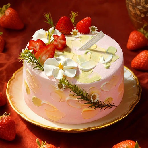 【印象玫瑰】玫瑰草莓希腊酸奶 商品图0